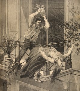 Poikansa tappama äiti Le Petit Parisienista, 20. syyskuuta 1891