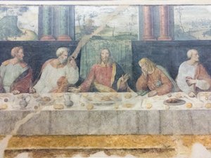 Viimeinen illallinen, yksityiskohta tekijältä Benedetto Coda