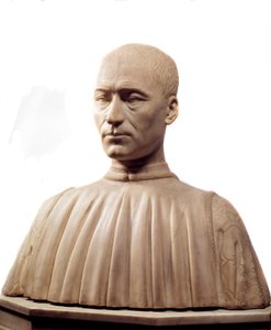 Philippe Strozzin (tai Filippon) (1489-1538), italialaisen condottierin ja poliitikon rintakuva. Benedetto da Maianon (1442-1497) marmoriveistos 1400-luvun Pariisi, Louvre-museo.