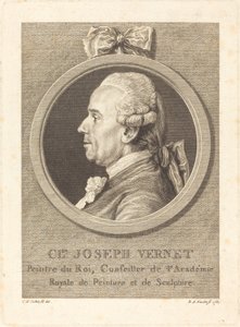 Claude Joseph Vernet tekijältä Benedict Alphonse Nicolet after Charles Nicolas Cochin II