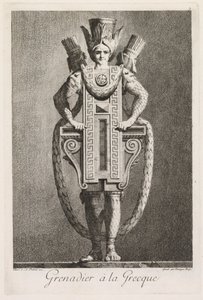 Masquerade à la Grecque: Grenadier à la Grecque, levy 3, 1771. tekijältä Benigno Bossi