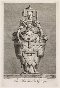 Kreikkalainen naamiainen: Kreikkalainen morsian, levy 6, 1771. tekijältä Benigno Bossi