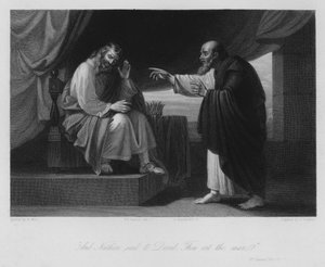 Naatan ja Daavid, II Samuel XII, 7 (kaiverrus)