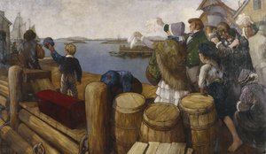 Restaurationin lähtö Stavangerista 4. heinäkuuta 1825 tekijältä Benjamin Blessum