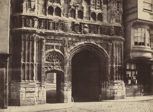 Christchurch Gateway, Canterbury,1854, painettu 1857 (kuva) tekijältä Benjamin Brecknell Turner