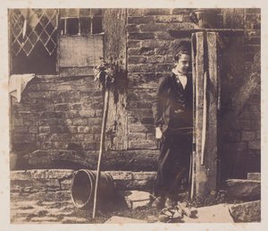 Walter Chamberlain piiloutumassa Bredicot-pumpun taakse, 1850-luvun puoliväli
