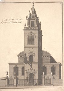 St. James Garlickhythen seurakuntakirkko, n. 1750 (kaiverrus)