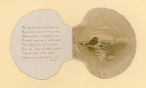 Kuvitus kirjaseen nimeltä Sea Shells (väri litho)