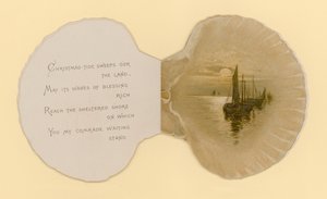 Kuvitus kirjaseen nimeltä Sea Shells (väri litho)