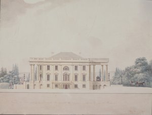 Presidentin talon eteläportico, 1807