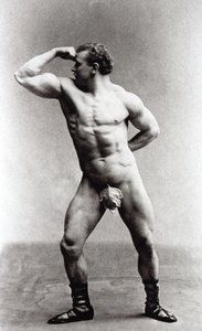 Saksalainen kehonrakentaja Eugen Sandow