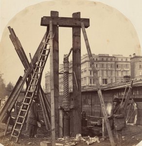 Vuoden 1862 kansainvälisen näyttelyn rakentaminen South Kensingtonissa, 1862 (kuva) tekijältä Benjamin L. Spackman