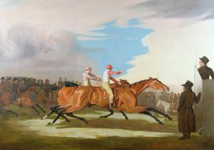 Eversti Henry Mellishin "Eagle"-hevosen ja Sir Charles Bunburyn "Eleanor"-hevosen välinen ottelu, Newmarket, 31. lokakuuta 1804.