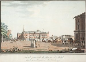 Näkymä Mikaelin palatsista Pietarissa, n. 1806