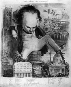 Karikatyyri Victor Hugosta (1802-85) Le Pantheon Charivariquesta, 1800-luku