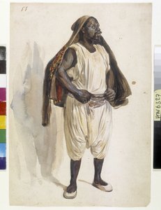 Orientalistit: Biskryn esitys, portteri Algerissa (kuva)