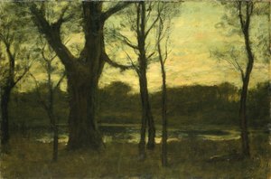Uima-allas metsässä, 1800-luvun loppu. tekijältä Benjamin Rutherford Fitz