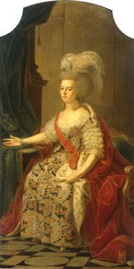 Oranian prinsessa Wilhelmina Preussin muotokuva (1751-1820)