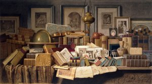 A Connoisseurs Corner (lyijykynä ja akvarelli) tekijältä Benjamin Walter Spiers