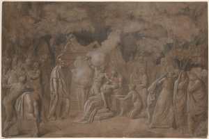Iphigenian kuolema (?) tekijältä Benjamin West