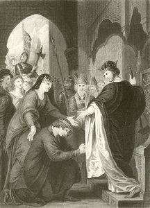 Prinssi Johnin alistuminen Richard I:lle tekijältä Benjamin West
