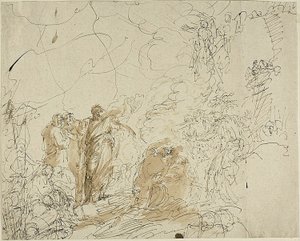 St. Paul ravistelee kyykäärmettä tekijältä Benjamin West