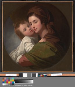 Taiteilijan vaimo Elizabeth ja heidän poikansa Raphael tekijältä Benjamin West