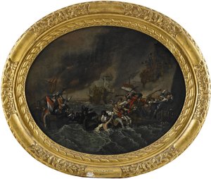 La Hoguen taistelu, 1820 tekijältä Benjamin West