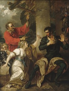 Damsel ja Orlando, n. 1793. tekijältä Benjamin West