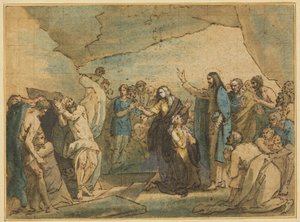 Lasaruksen herättäminen tekijältä Benjamin West