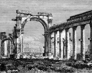 Palmyran rauniot, Syyria, 1800-luku
