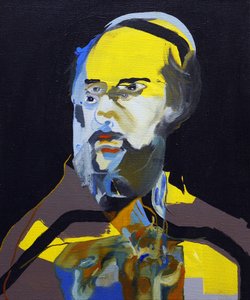 50 merkittävää kirjailijaa historiassa : Paul Verlaine, 2015 (öljy ja akryyli kankaalle) tekijältä Benoit Erwann Boucherot