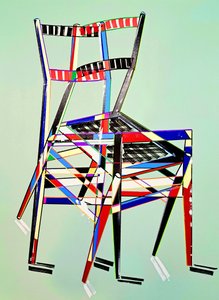 Chaise - superleggera, Gio Pontin mukaan, 2016 (öljy pellavakankaalle) tekijältä Benoit Erwann Boucherot