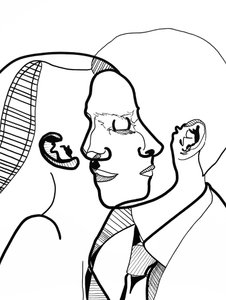 Entre-deux 3, 2022 (akryyli paperille) tekijältä Benoit Erwann Boucherot