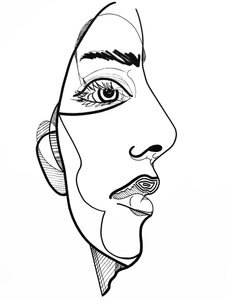 Entre deux 1, 2019 (muste paperille)