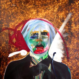 Surportrait : Andy Warhol  Sébastien, 2005 (öljyä ja kultalehtiä kankaalle). tekijältä Benoit Erwann Boucherot