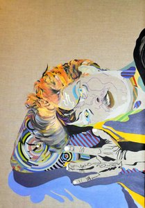 Surportrait: Hippolyte, näytös 2, 2016 (öljy kankaalle) tekijältä Benoit Erwann Boucherot