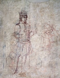 Magien palvonta, sinopian yksityiskohta tekijältä Benozzo di Lese di Sandro Gozzoli