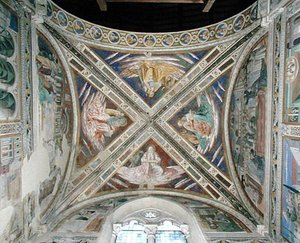 Jaksot Pyhän Augustinuksen elämästä, kuoron katosta, 1463-65 tekijältä Benozzo di Lese di Sandro Gozzoli