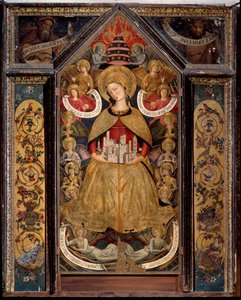 Enkelien neitsyt (öljy paneelille tekijältä Benozzo di Lese di Sandro Gozzoli