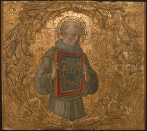 Saint Bernardino, mahdollisesti 1474. tekijältä Benvenuto di Giovanni