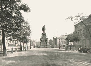 Frederick Suuren patsas, Unter Den Linden, Berliini, Saksa, 1895. tekijältä Berlin Photographic Co