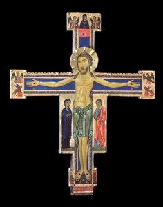 Krusifiksi (Puumaalaus, n. 1228-1236) tekijältä Berlinghiero (fl.1228 36) Berlinghieri