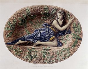 Madeleine autiomaassa - Keraaminen astia, C. Delangen ja C. Bornemanin teoksessa "" Bernard Palissyn työ"