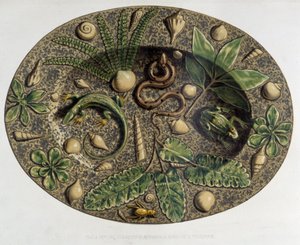 Plate à matelijat - Plate céramique, C. Delangen ja C. Bornemanin teoksessa "" Bernard Palissyn teos"