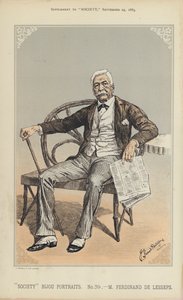 M Ferdinand de Lesseps (väri litho)