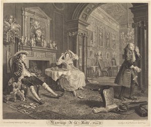 Avioliitto a la Mode: pl. 2, 1745.
