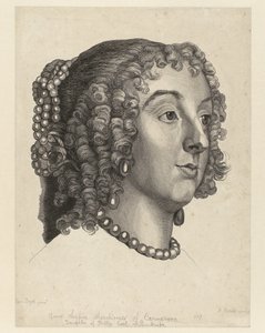 Portret van Anna Sophia van Carnarvon tekijältä Bernard Baron