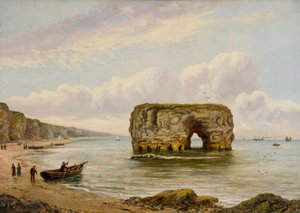 Marsden Rock, n.1880-1900 (öljy kankaalle)
