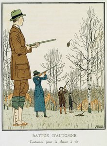 An Autumn Shoot, n. 1912-1913 (litho) tekijältä Bernard Boutet de Monvel